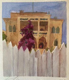 Consulate with Bougainvillea